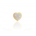 Ponto de Luz Coração Com Diamantes + Corrente Veneziana Em Ouro 18k